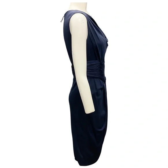 navy blue dress semi formal Long Beaded Navy Blue Prom Dresses See Through Backless Semi Formal Evening Dresses APD3305